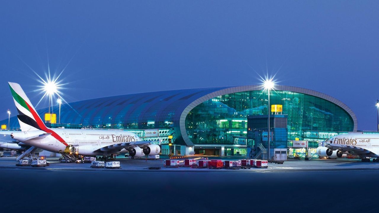 dubai airport dubai airport exterior with emirates planes