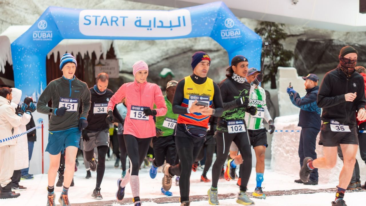 ski dubai DXB Snow Run 2025 at ski dubai
