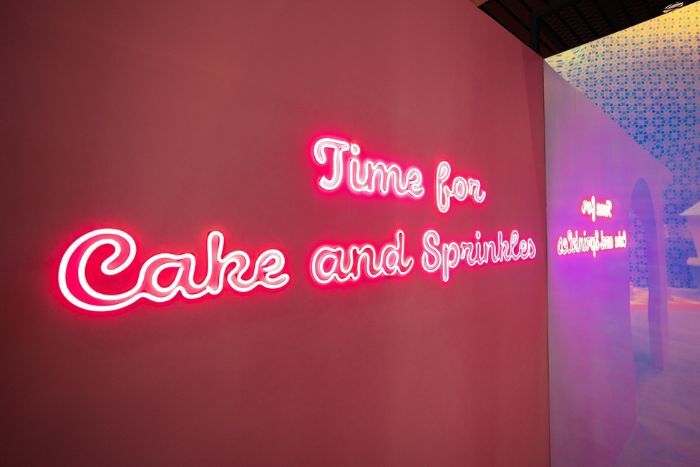 Abu Dhabi Cultural Foundation cake and sprinkles