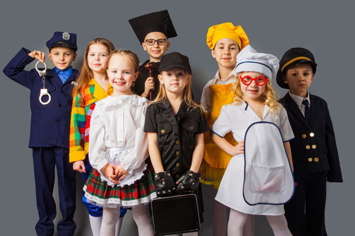 Summer kids camp in Dubai Summer kids camp in Dubai featuring kids with their dream professions
