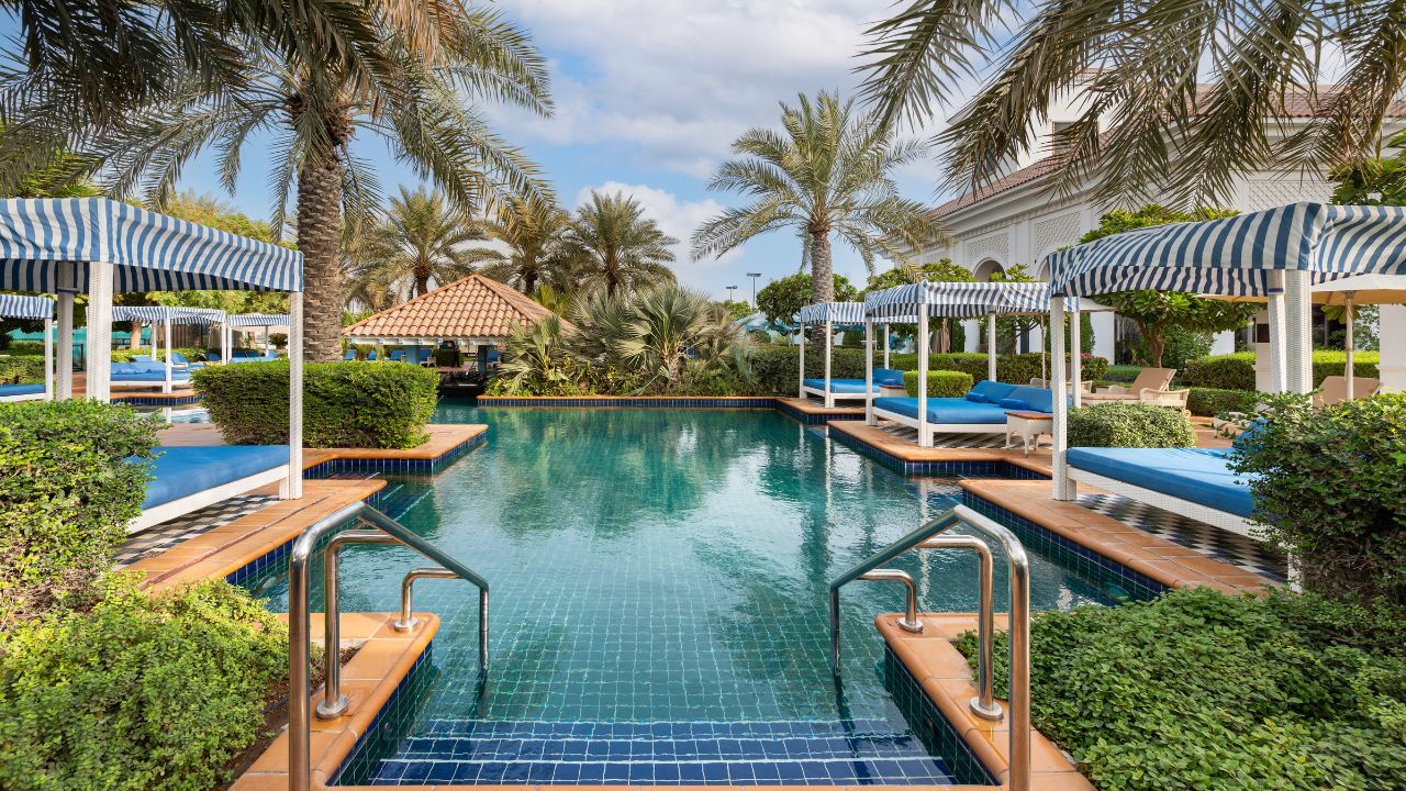 al habtoor pool al habtoor polo resort pool and lounge area